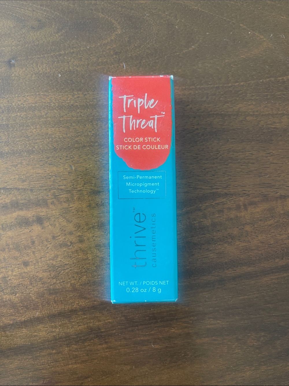 NWT Thrive causemetics Triple Threat Color Stick — Natalia - red orange color